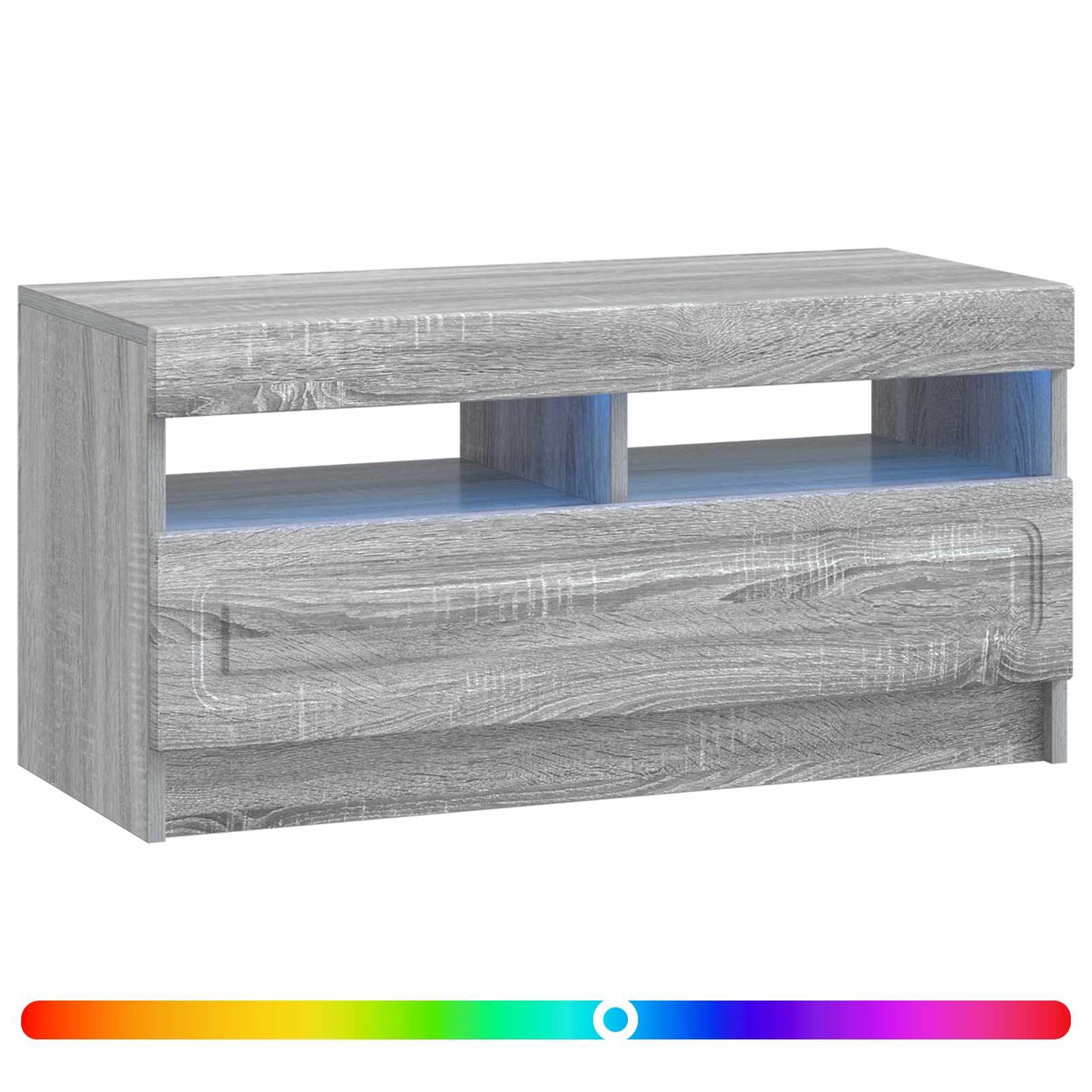 LED TV Cabinet Grey Sonoma Engineered Wood