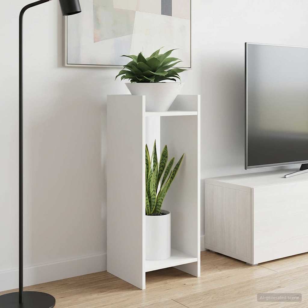 Plant Stand 2 pcs White 30 x 30 x 80 cm Engineered Wood