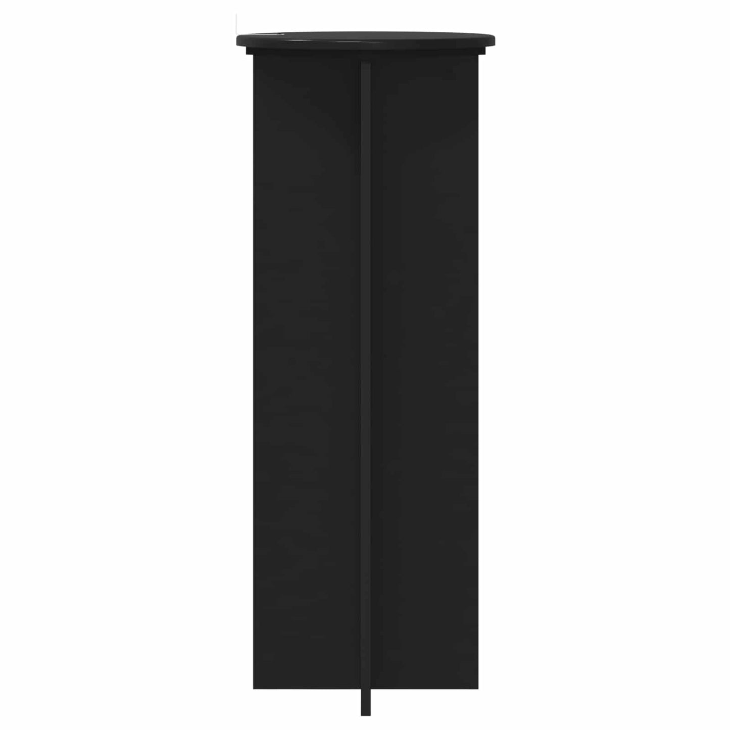 Plant Stand 2 pcs Black Ø40 x 100 cm Engineered Wood