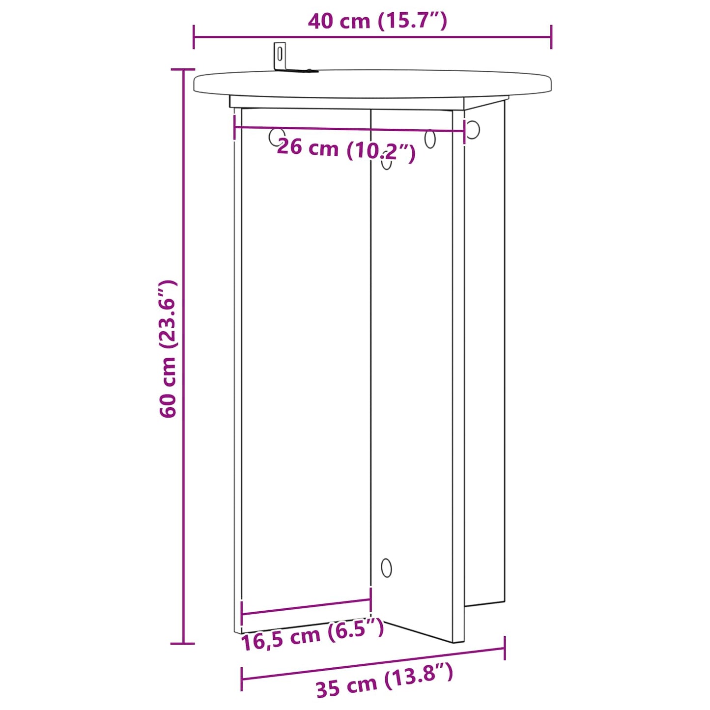 Plant Stand 2 pcs High Gloss White Ø40 x 60 cm Engineered Wood