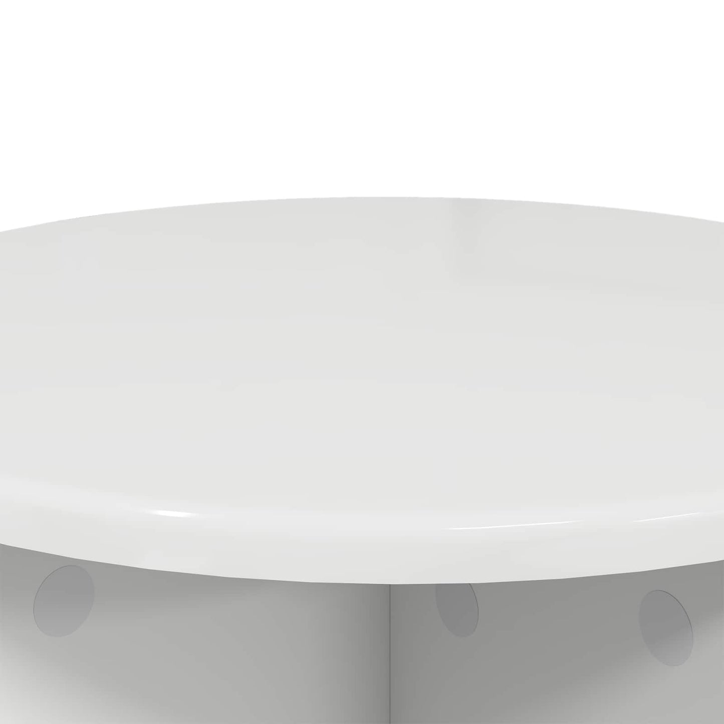 Plant Stand 2 pcs High Gloss White 40 x 40 x 40 cm