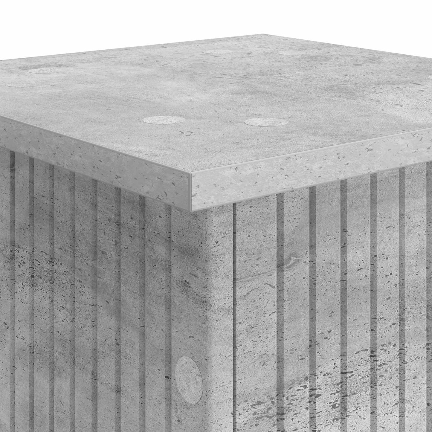 Plant Stand 2 pcs Concrete Grey 30.5 x 30 x 80.5 cm