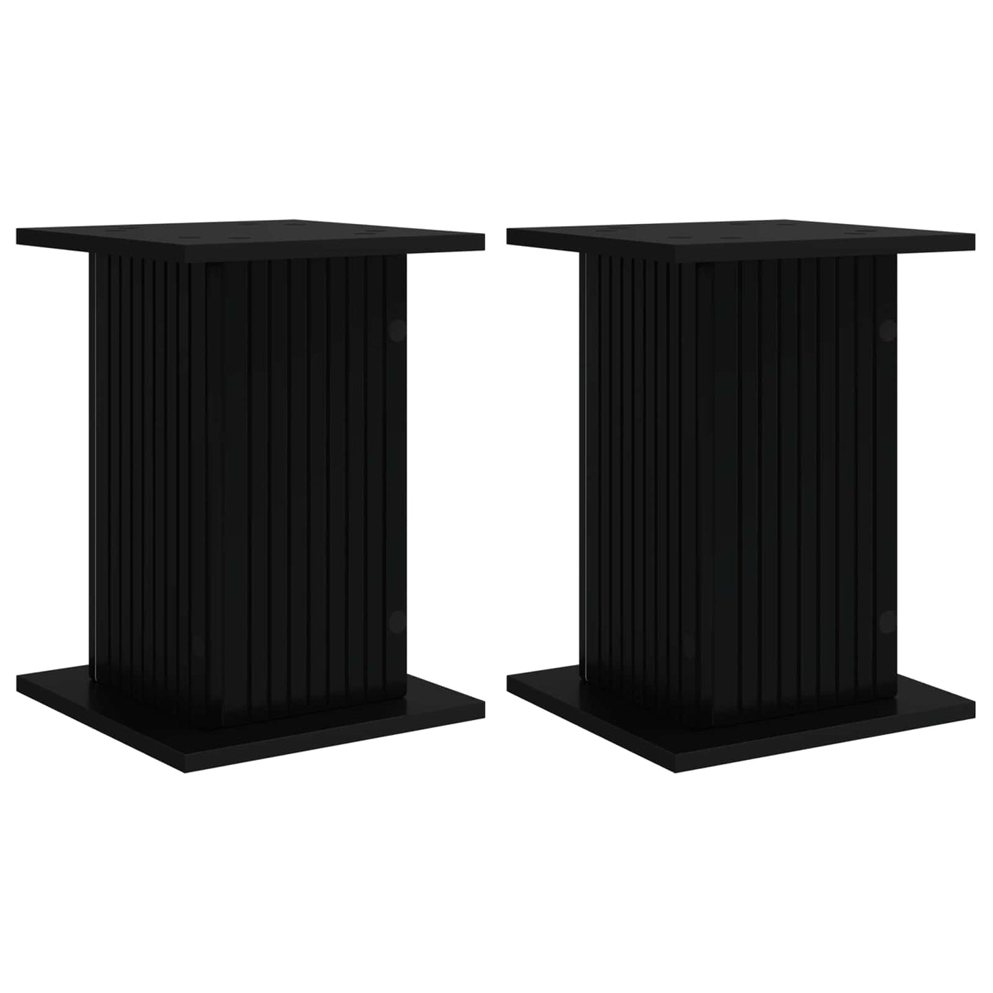 Plant Stand 2 pcs Black 30.5 x 30 x 43 cm Engineered Wood
