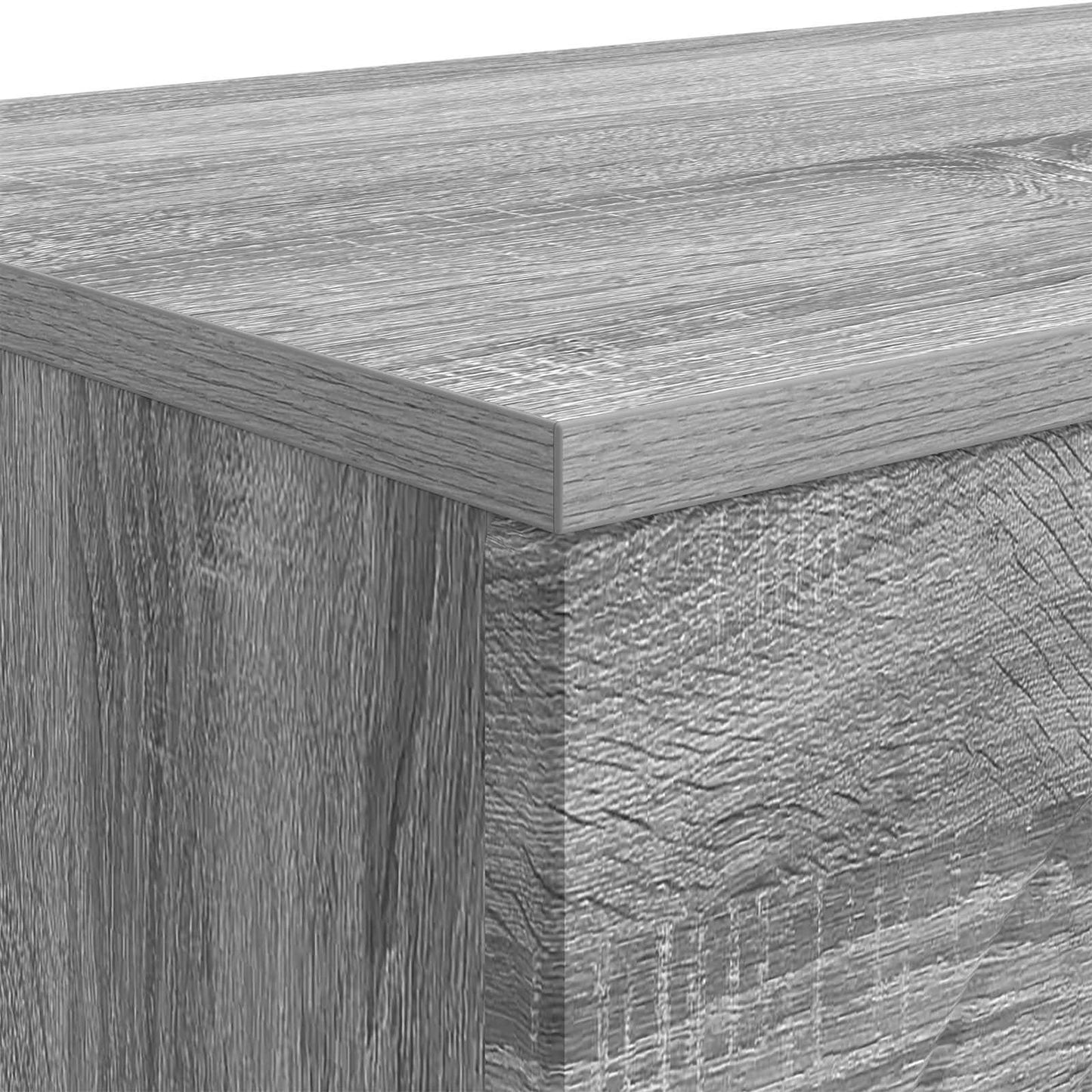Coffee Table Grey Sonoma 102 x 35 x 75 cm Engineered Wood