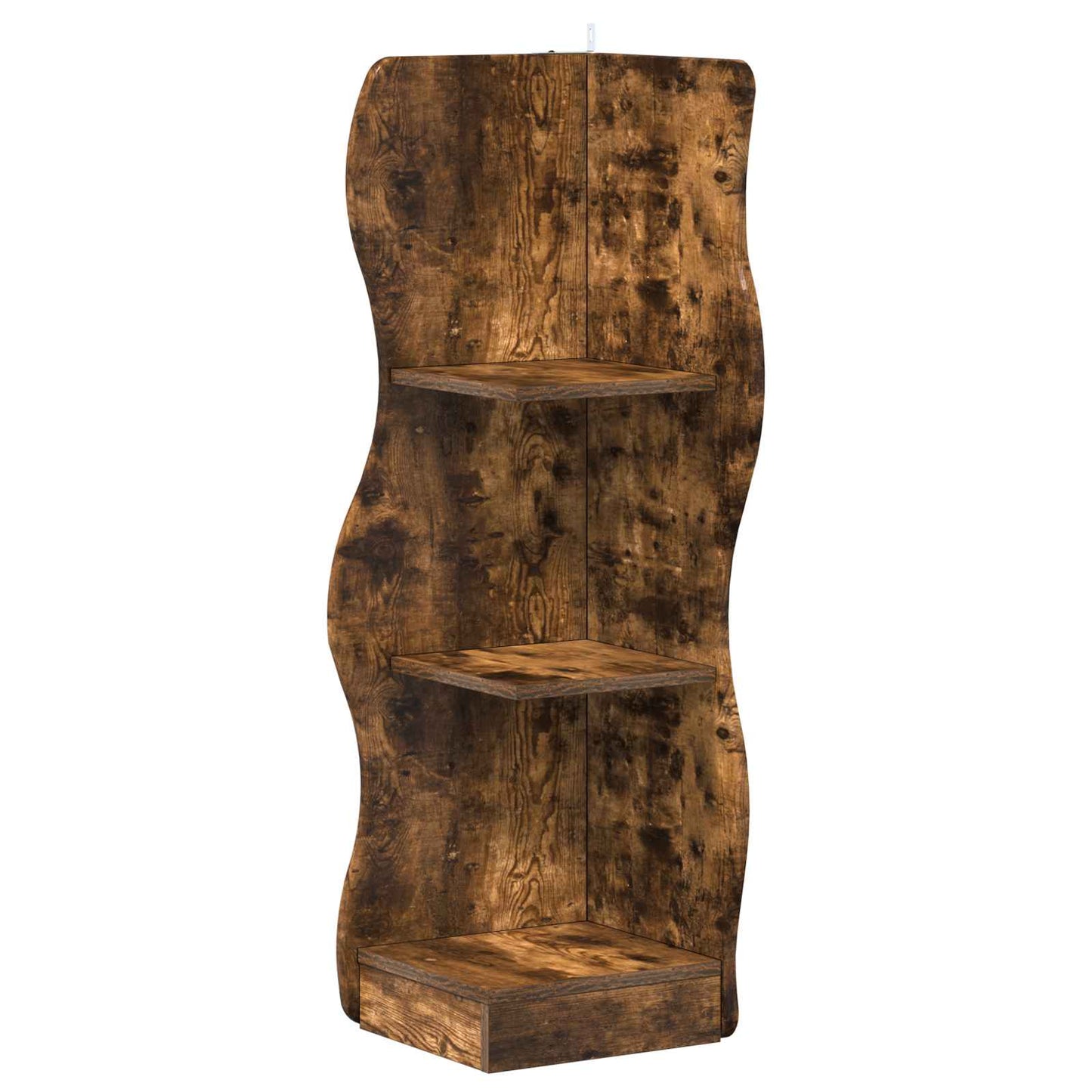 Corner Shelf Smoked Oak 34 x 33 x 102 cm Engineered Wood