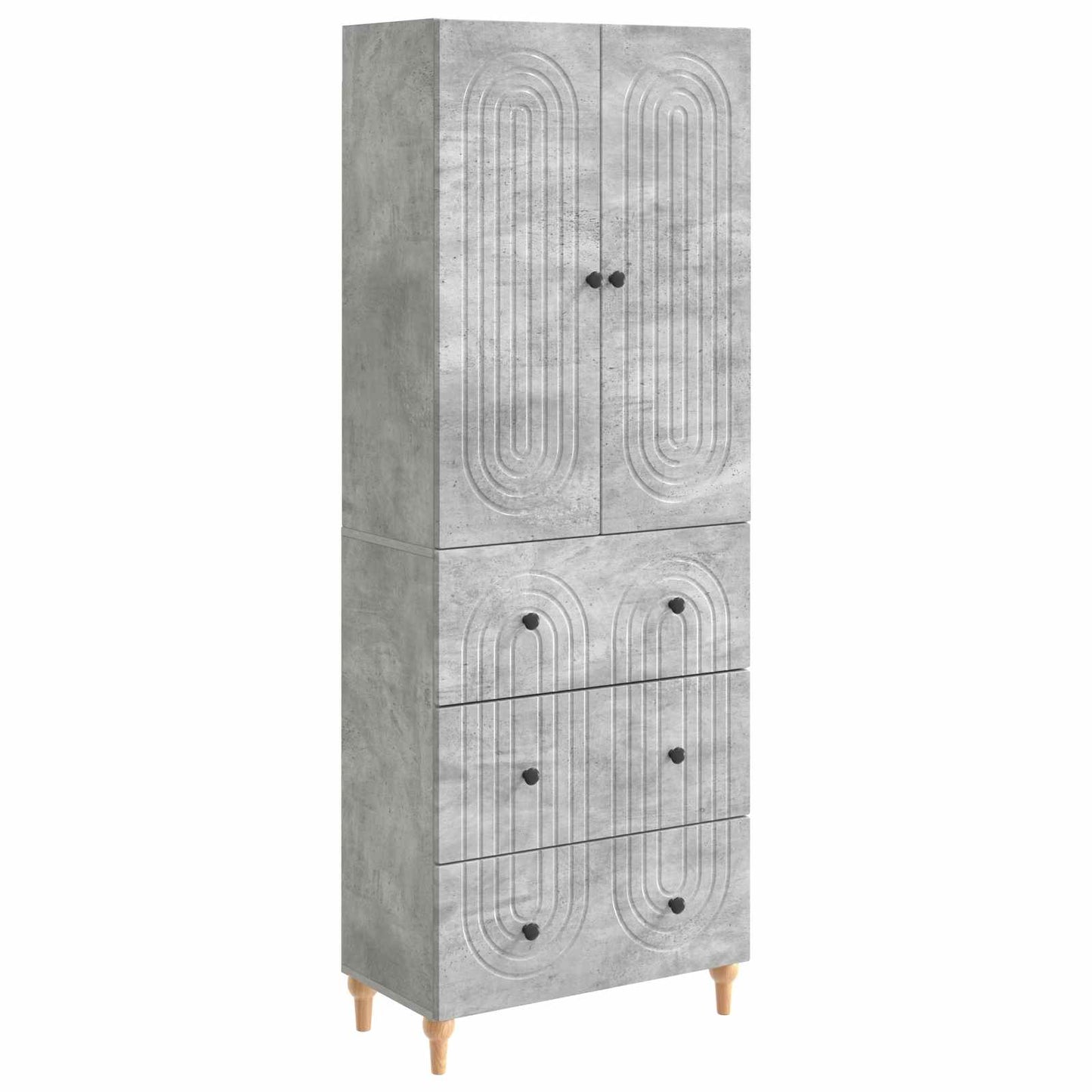 Cabinet Set 2 pcs Engineered Wood