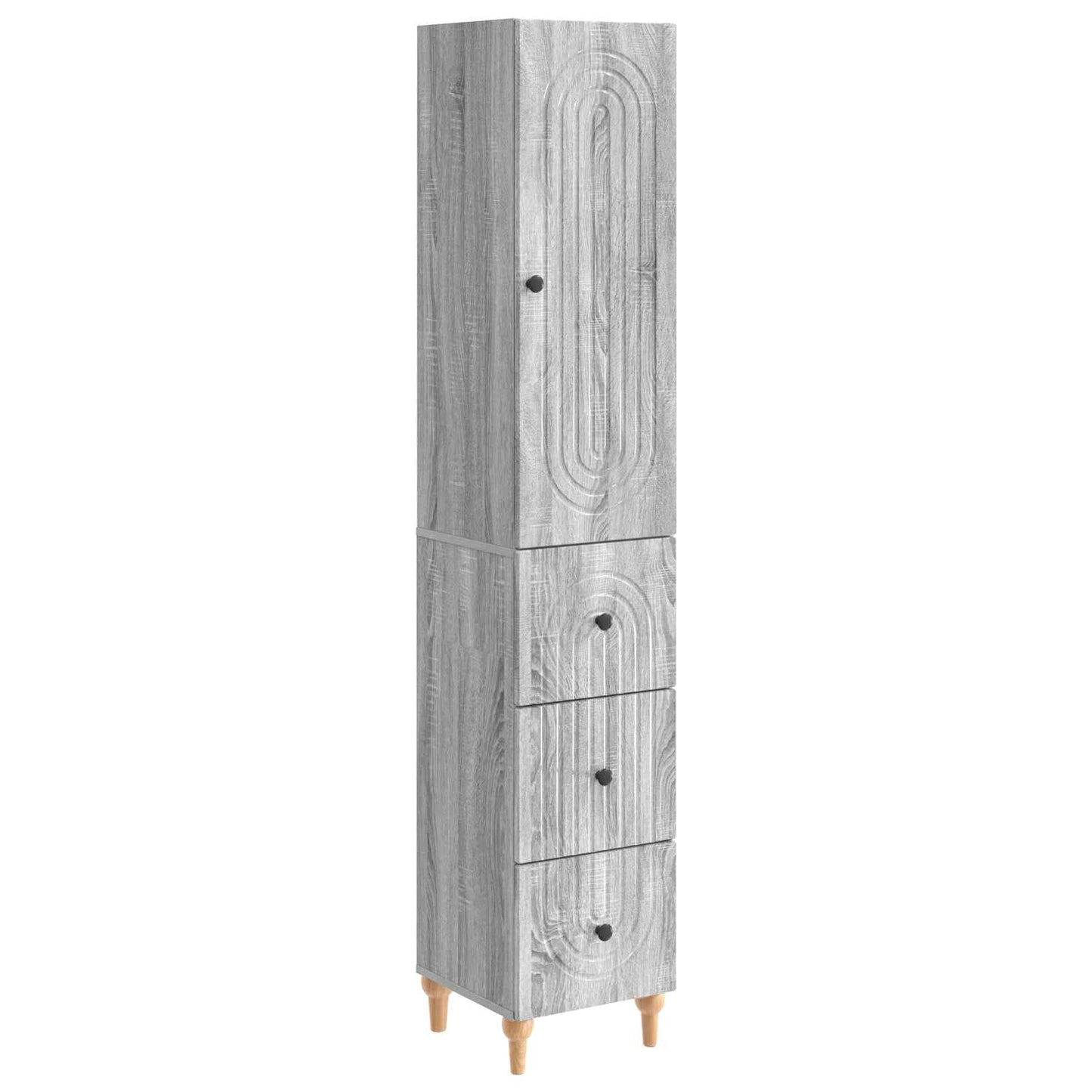 Cabinet Set 2 pcs Engineered Wood
