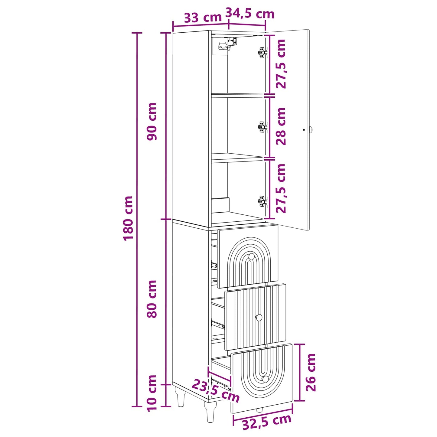 Cabinet Set 2 pcs Engineered Wood