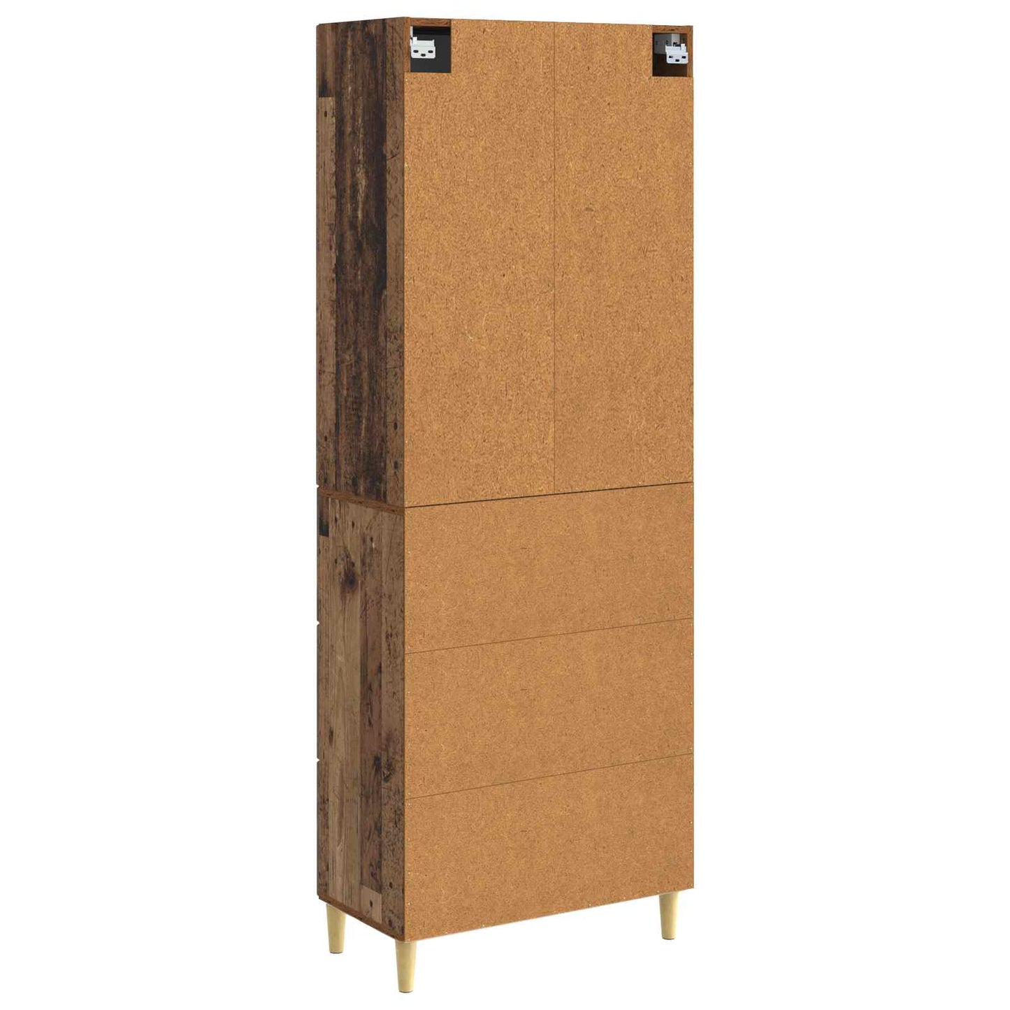 Cabinet Set 2 pcs Old Wood Engineered Wood