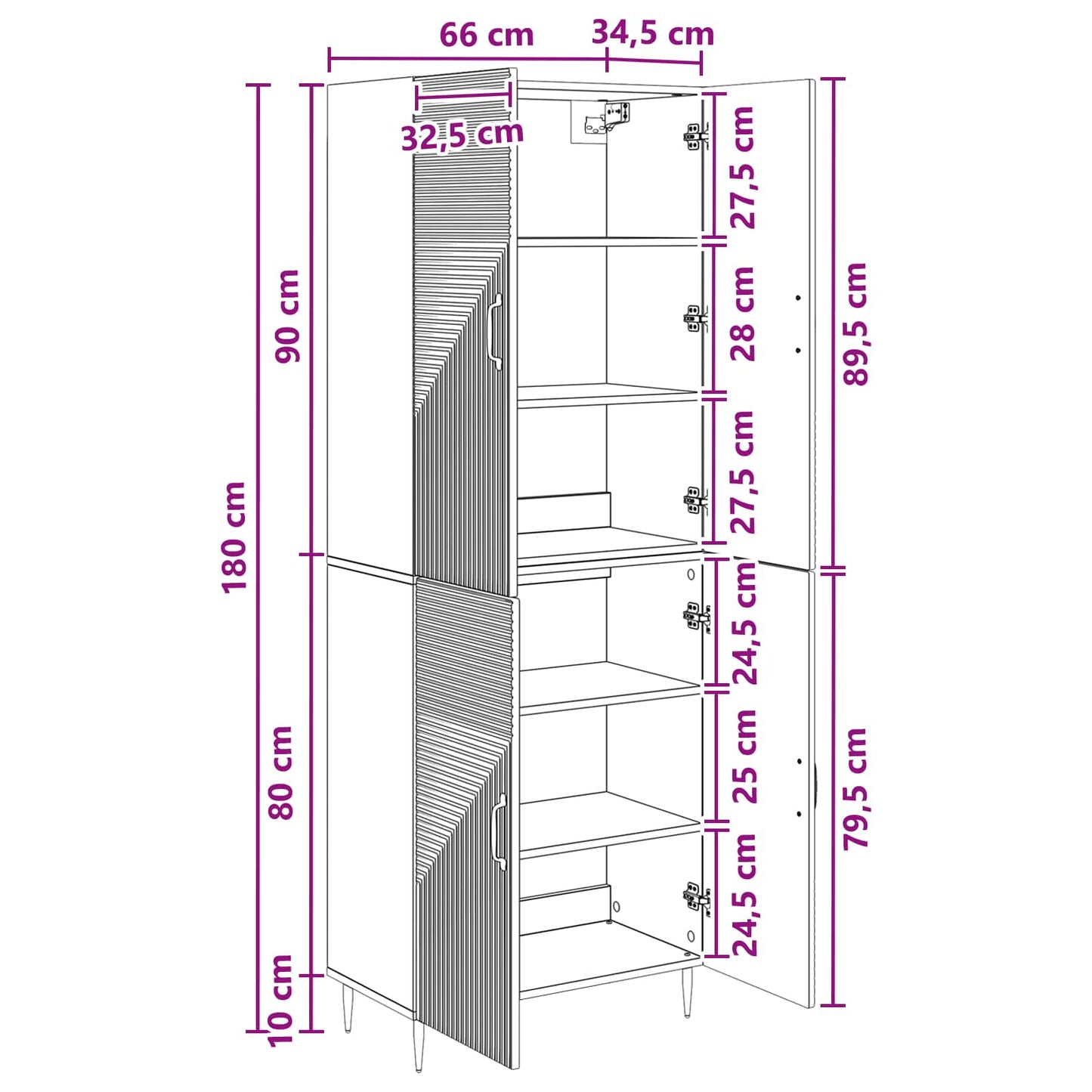 Cabinet Set 2 pcs Engineered Wood