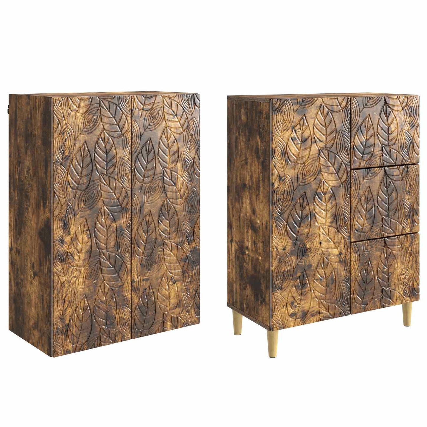 2 pcs Smoked Oak