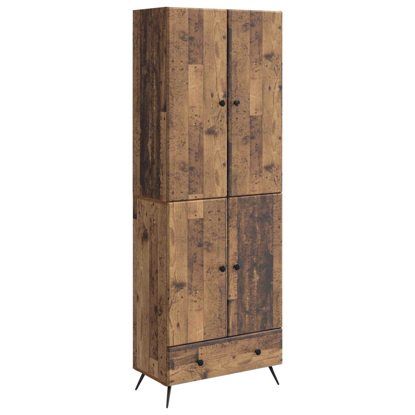 Cabinet Set 2 pcs Old Wood Engineered Wood