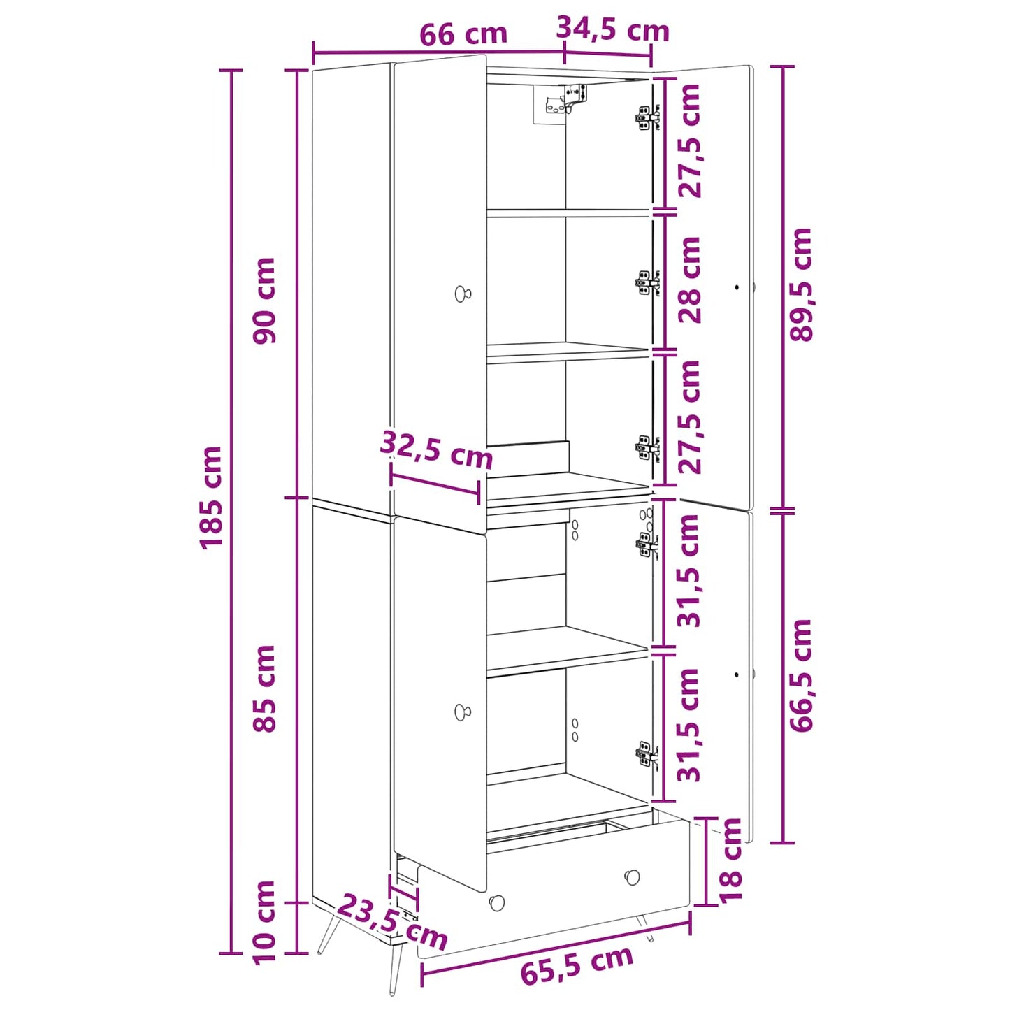 Cabinet Set 2 pcs Old Wood Engineered Wood