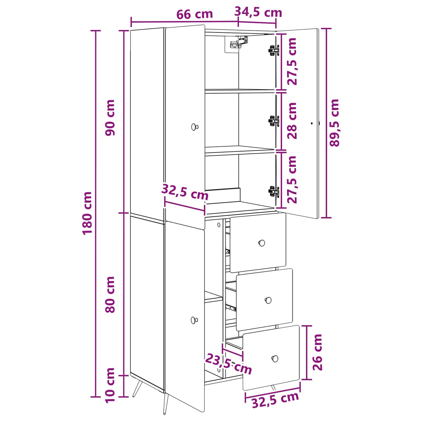 Cabinet Set 2 pcs Black Engineered Wood