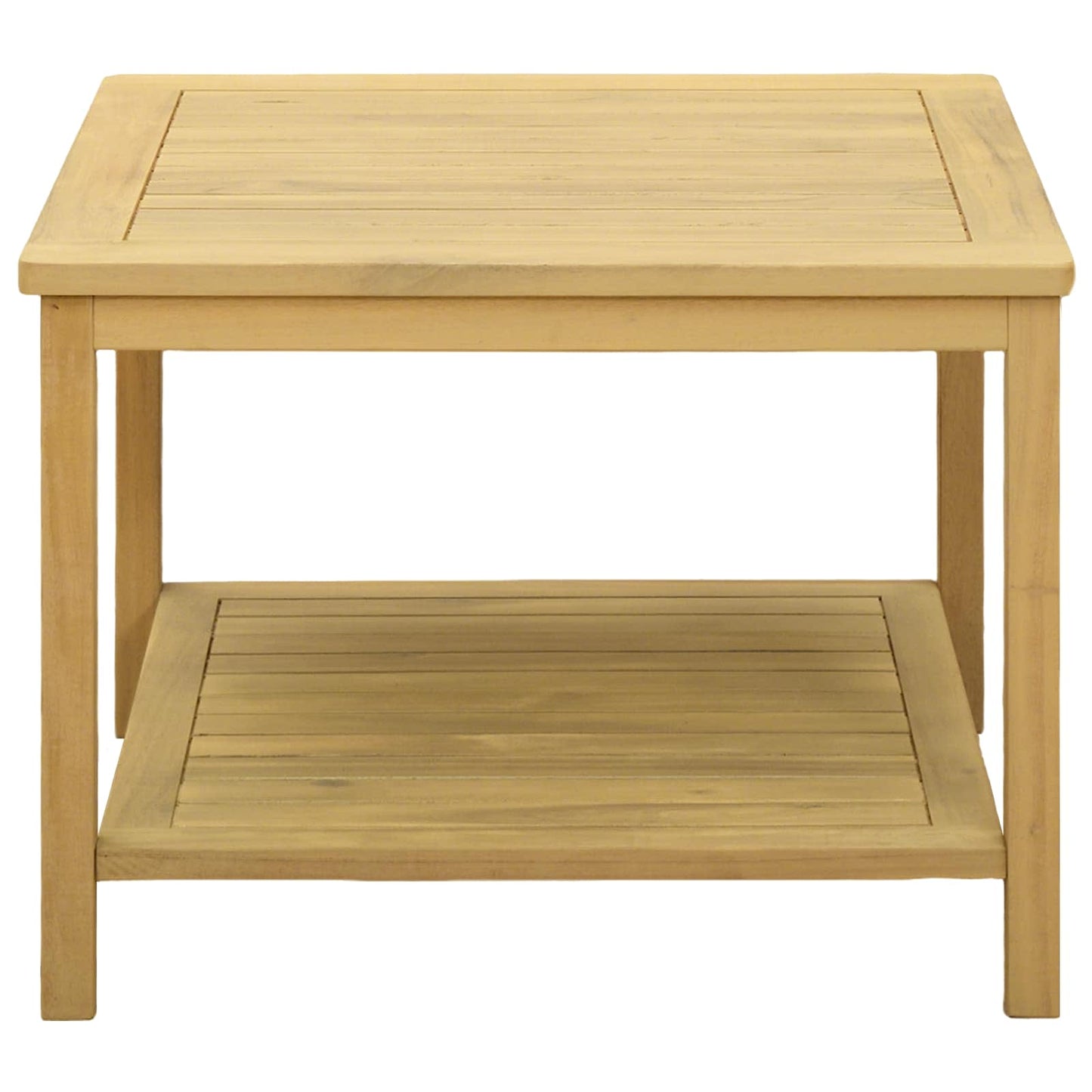 Side Table Oil Natural 60 x 60 x 45 cm Solid Acacia Wood