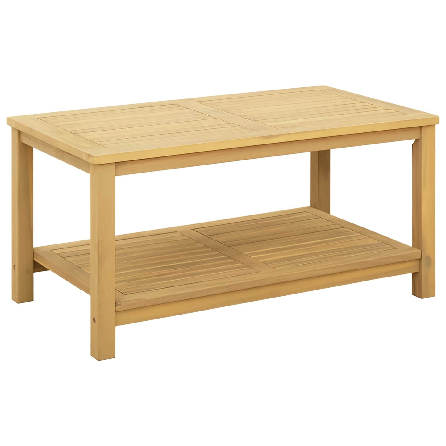 Side Table Oil Natural 90 x 50 x 45 cm Solid Acacia Wood
