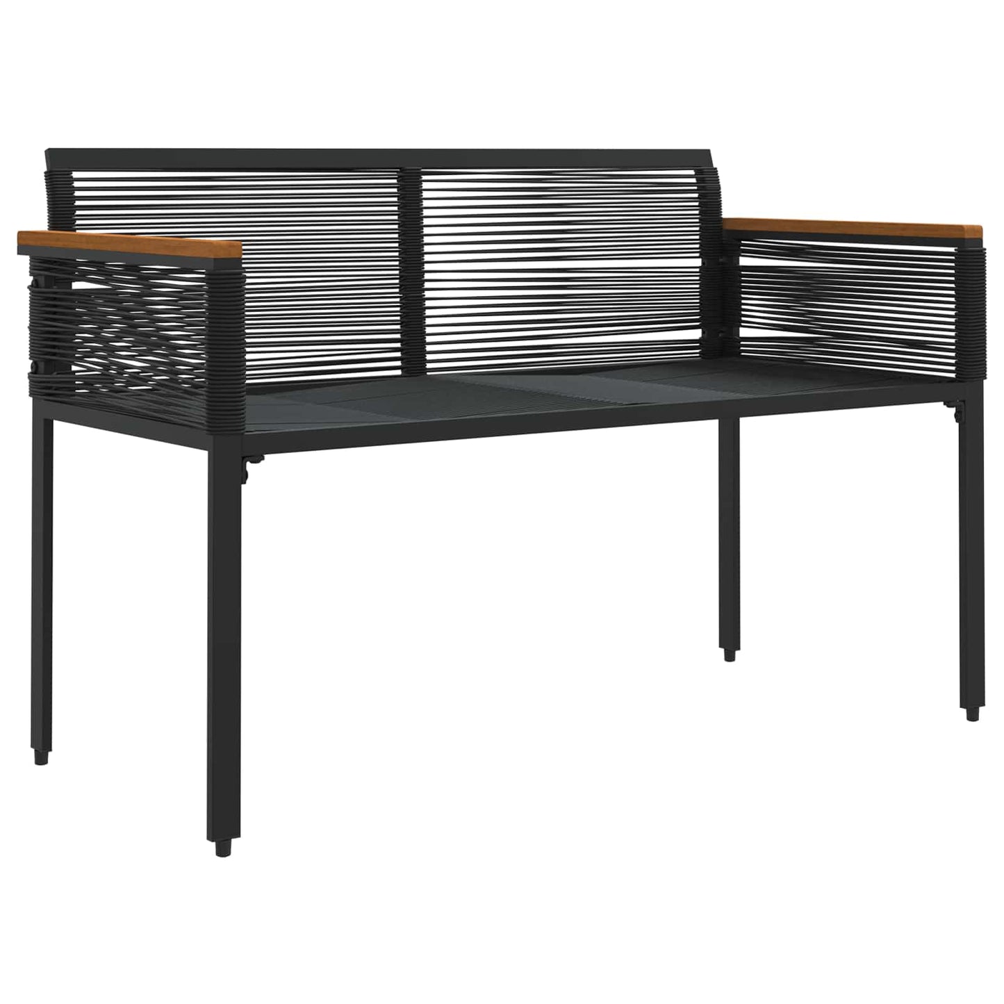 Outdoor Bench 2 -Seater 117 x 54 x 74.5 cm Poly Rattan