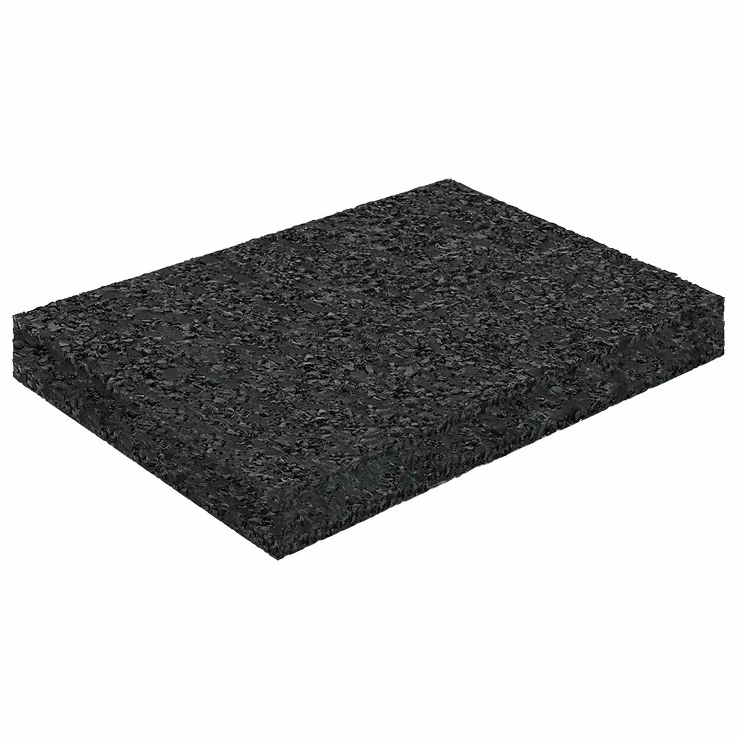 Rubber Granulate Patio Pad Black 6 x 9 x 1 cm Rubber