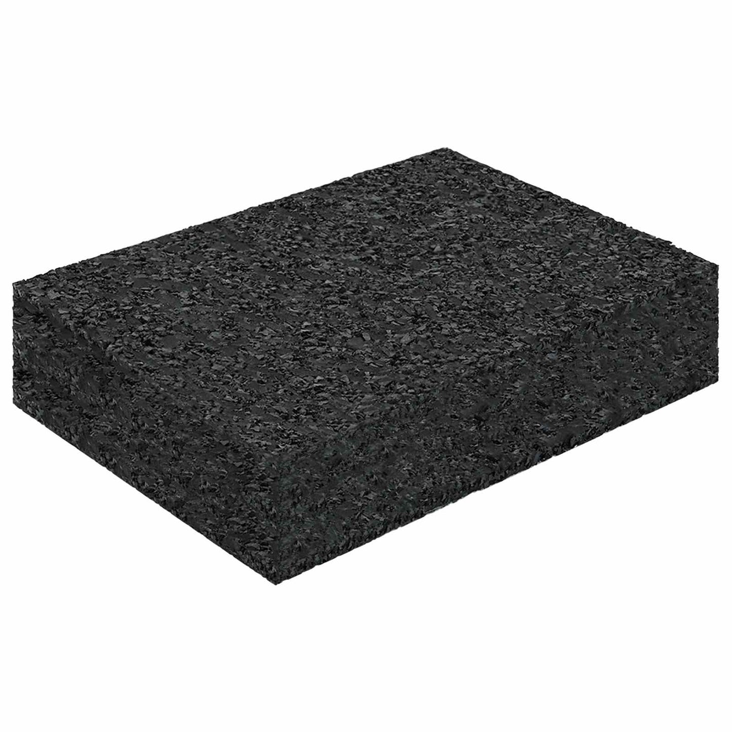 Rubber Granulate Patio Pad Black 6 x 9 x 2 cm Rubber
