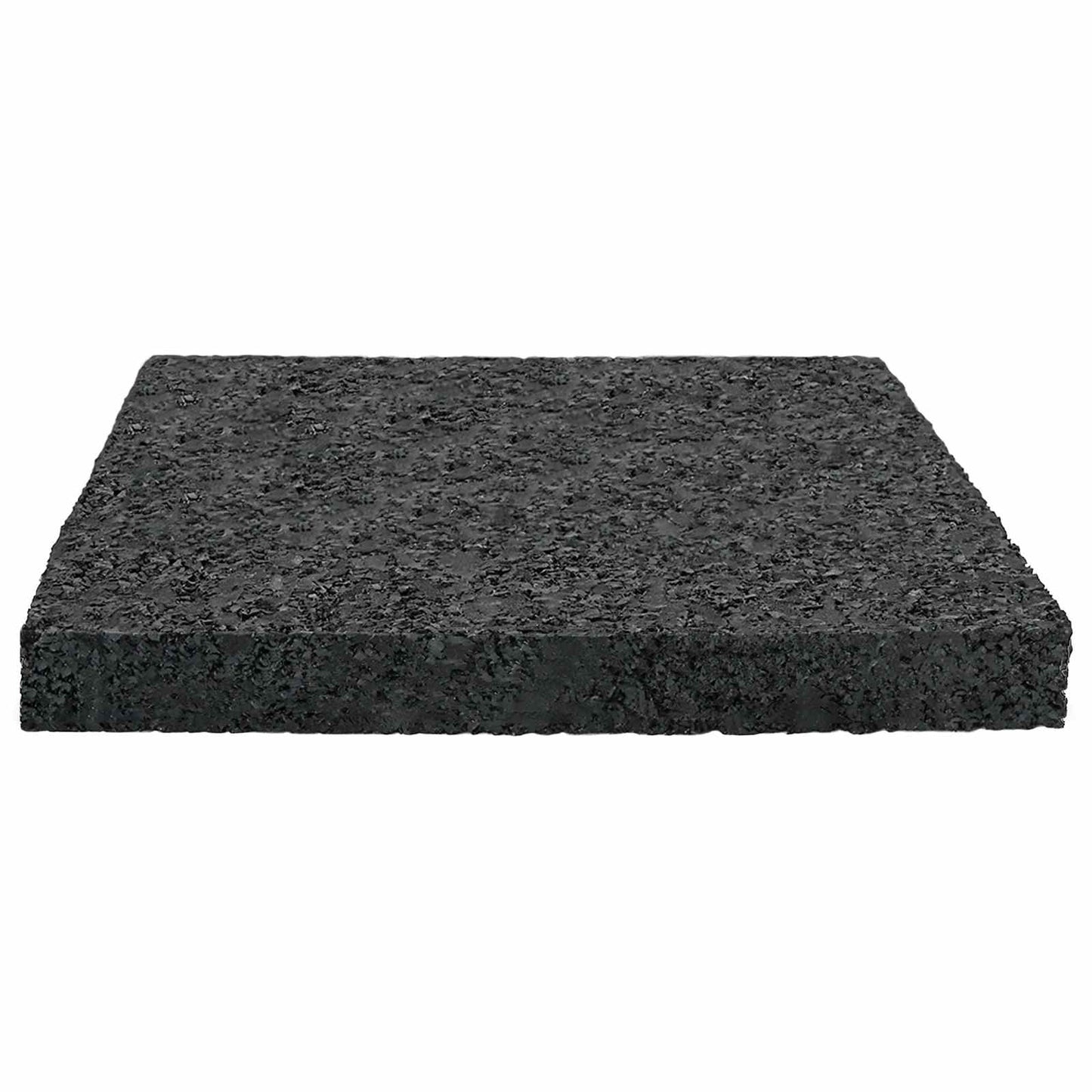 Rubber Granulate Patio Pad Black 9 x 9 x 1 cm Rubber