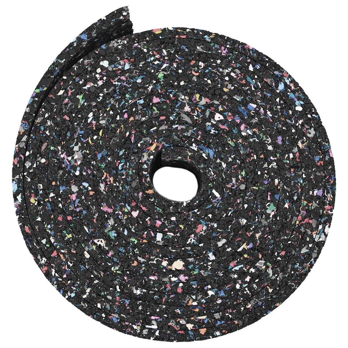 Rubber Granulate Roll Black 1000 x 8 x 0.6 cm Rubber