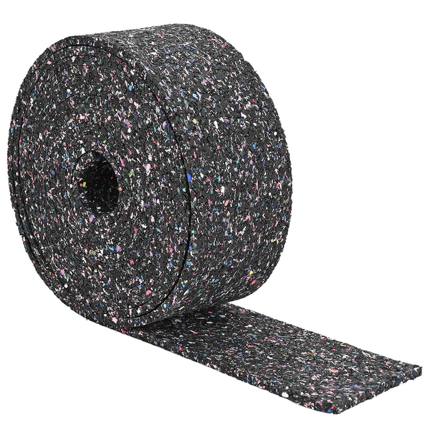 Rubber Granulate Roll Black 500 x 10 x 0.8 cm Rubber