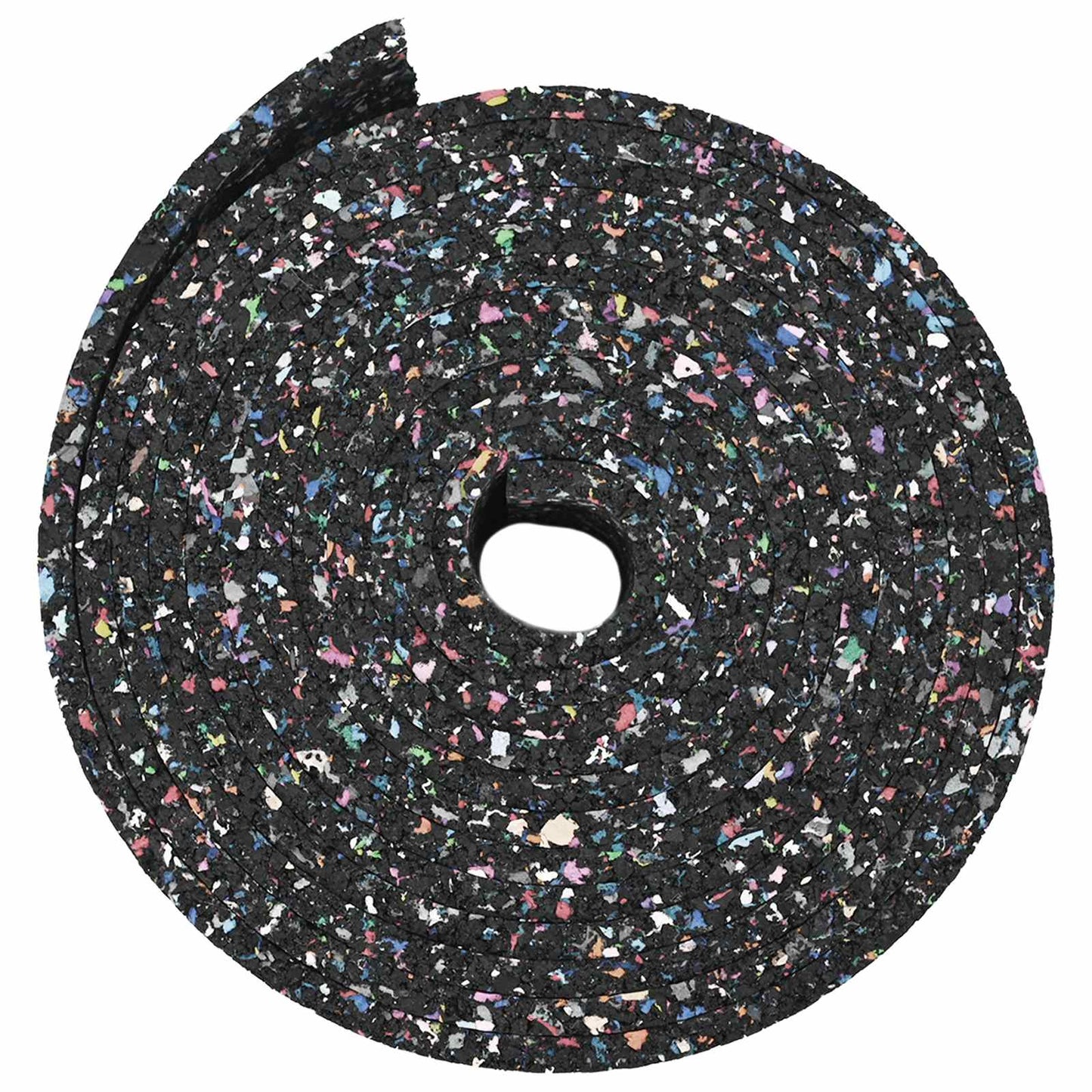 Rubber Granulate Roll Black 500 x 12 x 0.6 cm Rubber