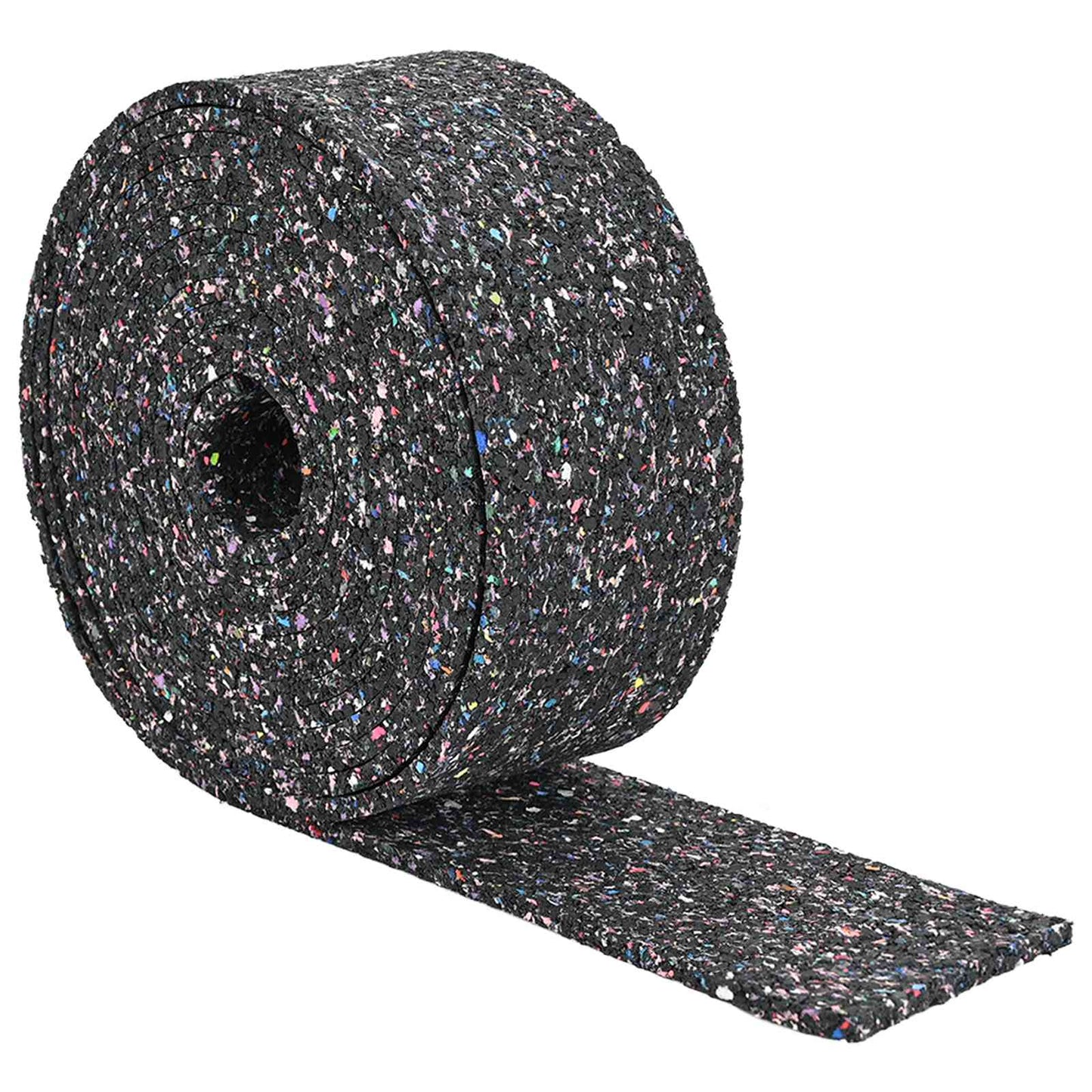 Rubber Granulate Roll Black 200 x 12 x 1 cm Rubber
