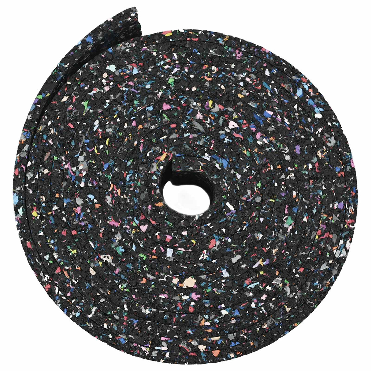 Rubber Granulate Roll Black 1000 x 12 x 1 cm Rubber