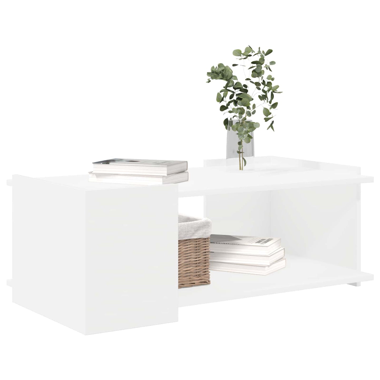 Coffee Table White 90 x 50 x 33 cm Engineered Wood
