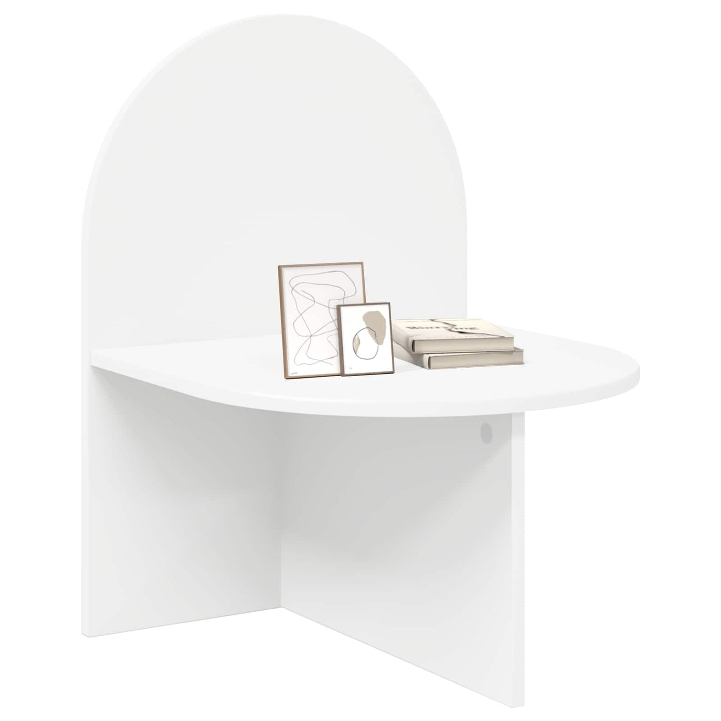 Bedside Table White 48 x 49 x 65 cm Engineered Wood