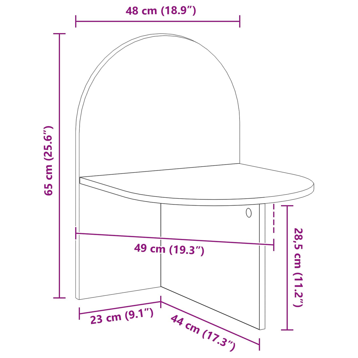 Bedside Table 2 pcs Old Wood 48 x 49 x 65 cm Engineered Wood