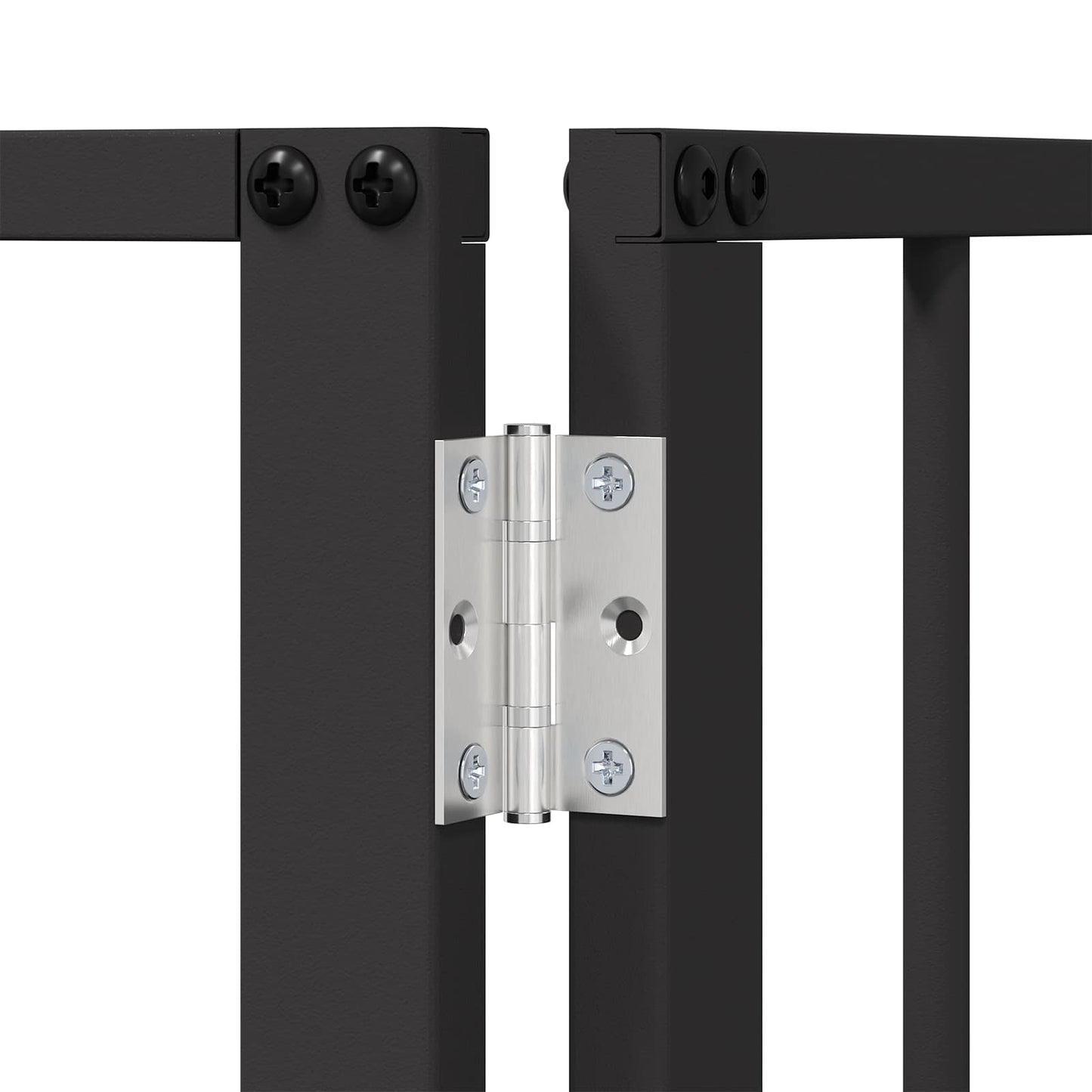 Dog Gate 2 pcs Black 60 x 80 cm Galvanised Steel