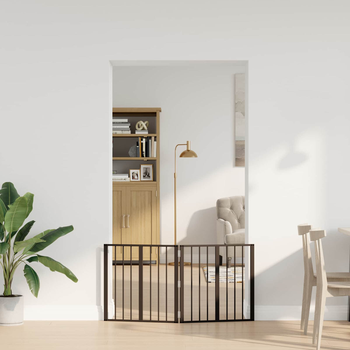 Dog Gate 2 pcs 60 x 60 cm for Small to Medium Pets