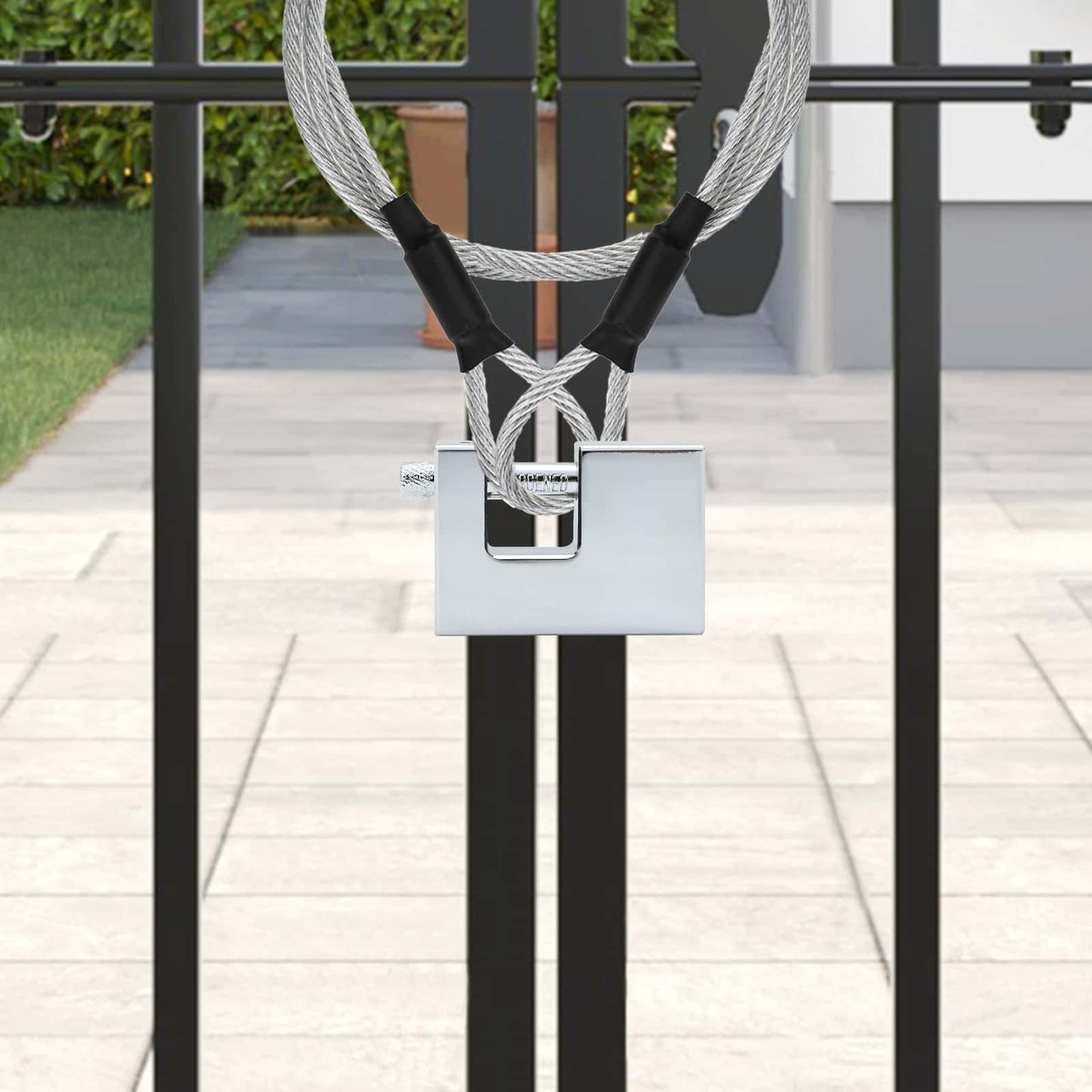 Padlock 12 pcs Silver Steel
