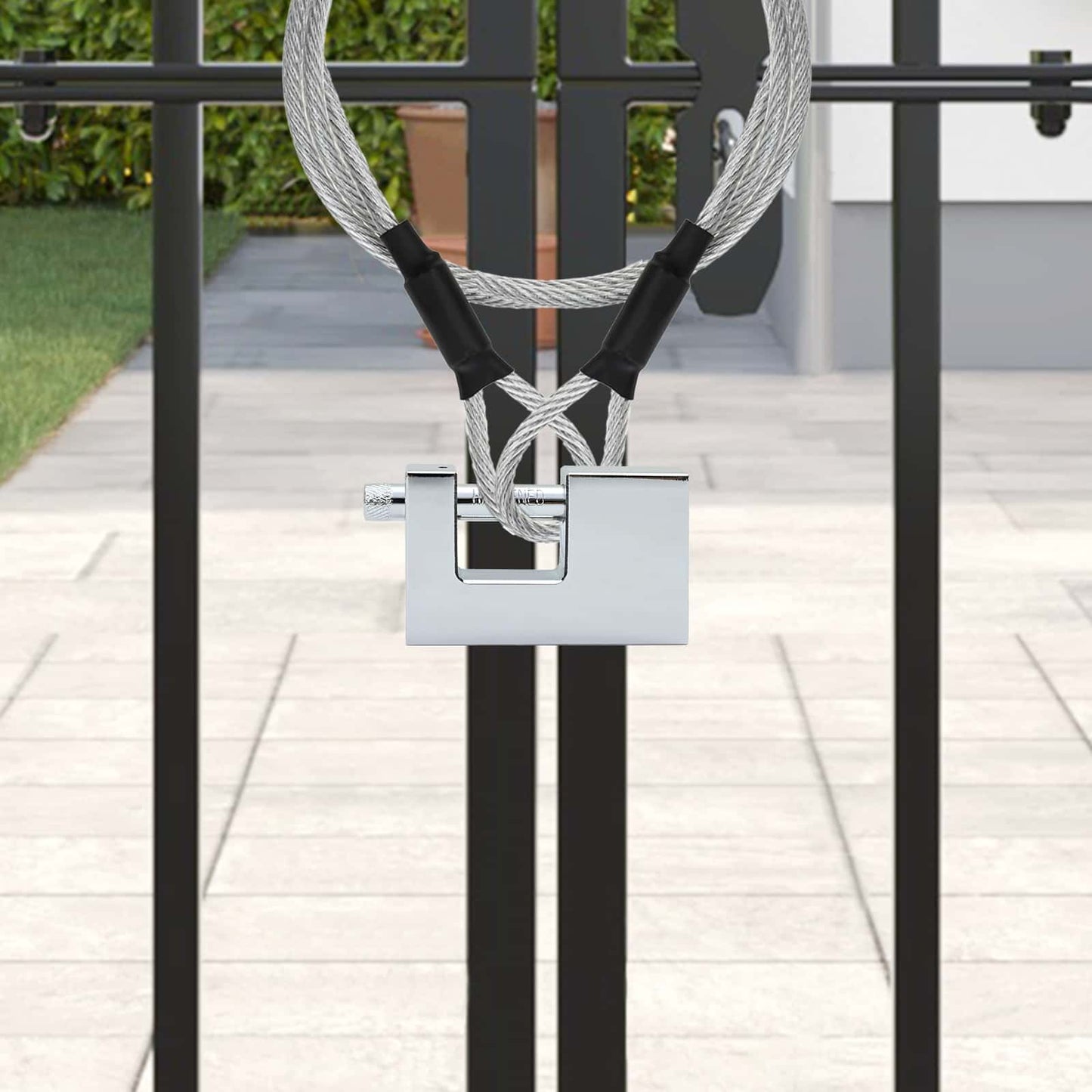 Padlock 12 pcs Silver Steel