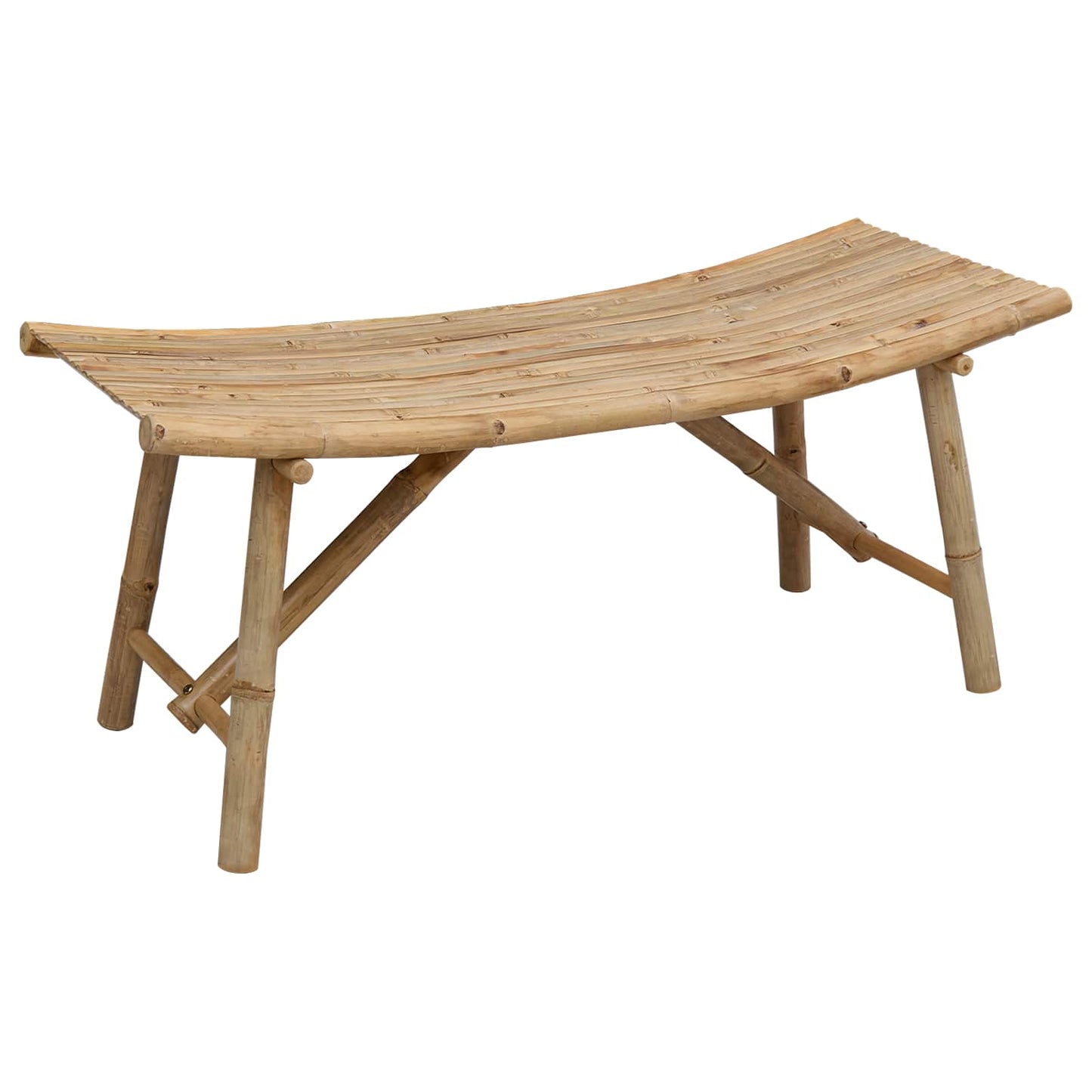 Garden Bench 110 x 45 x 50 cm Bamboo Natural Rectangular