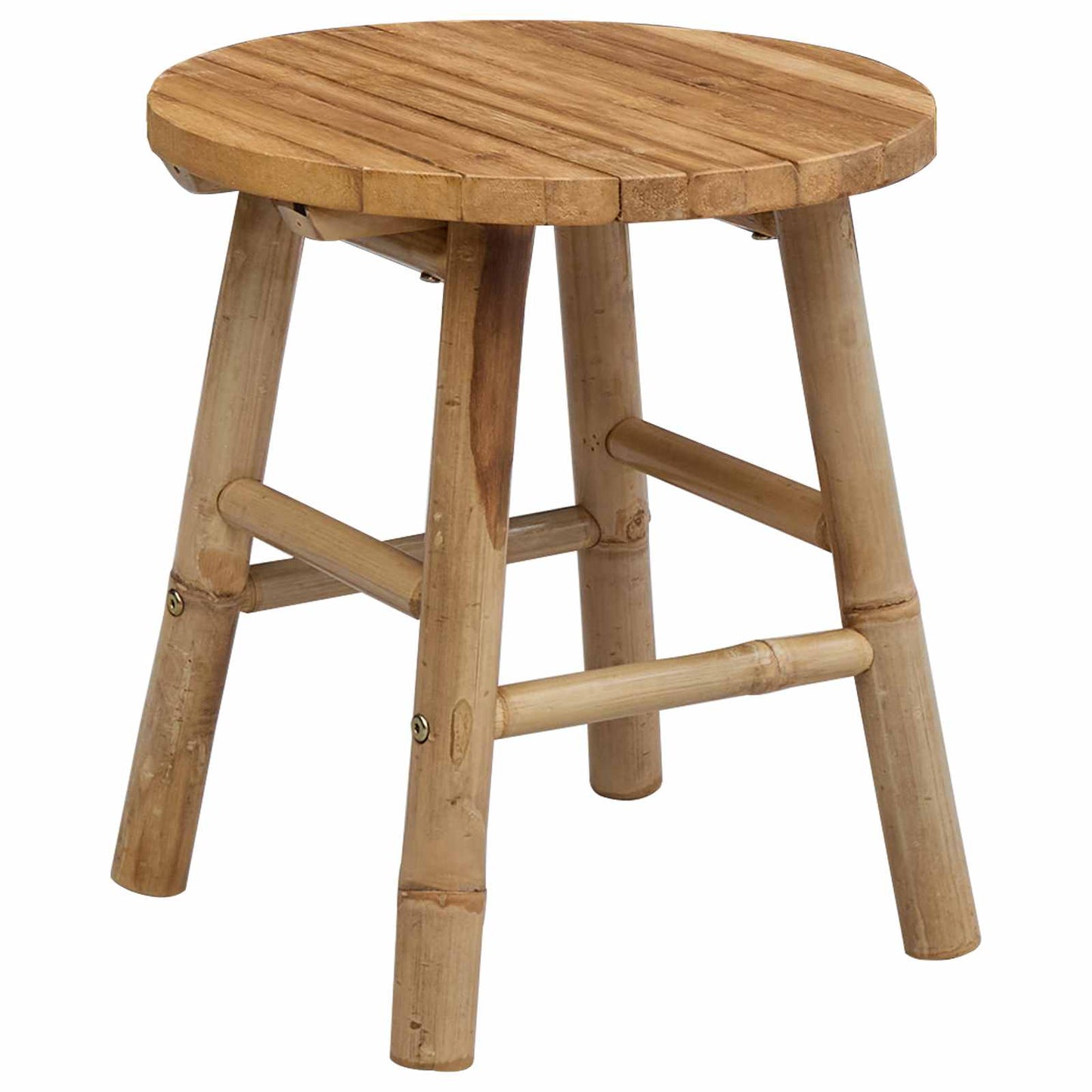 Garden Stool Natural Ø 38 x 42 cm Bamboo