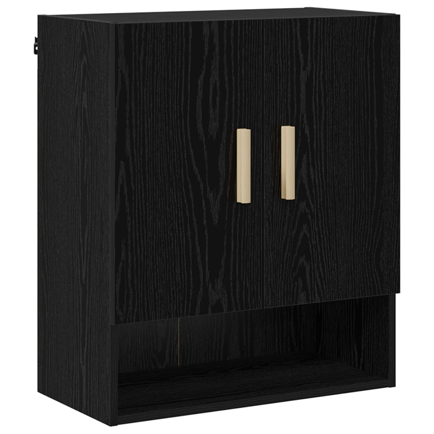 Wall Cabinet 60 x 31 x 70 cm Engineered Wood Black Oak