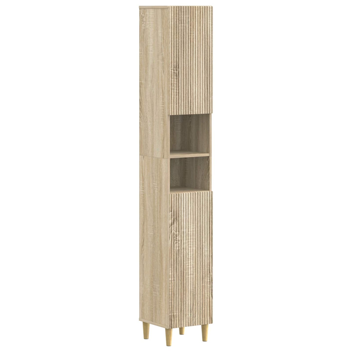 3 Piece Bathroom Cabinet Set ARNHEM Sonoma Oak Engineered Wood