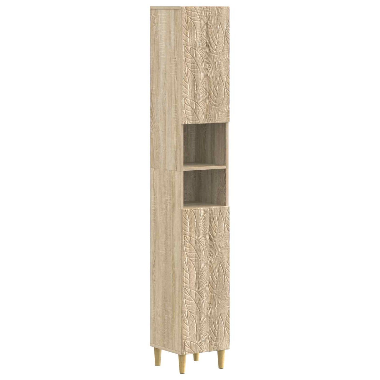 2 Piece Bathroom Cabinet Set DELFT Sonoma Oak Engineered Wood