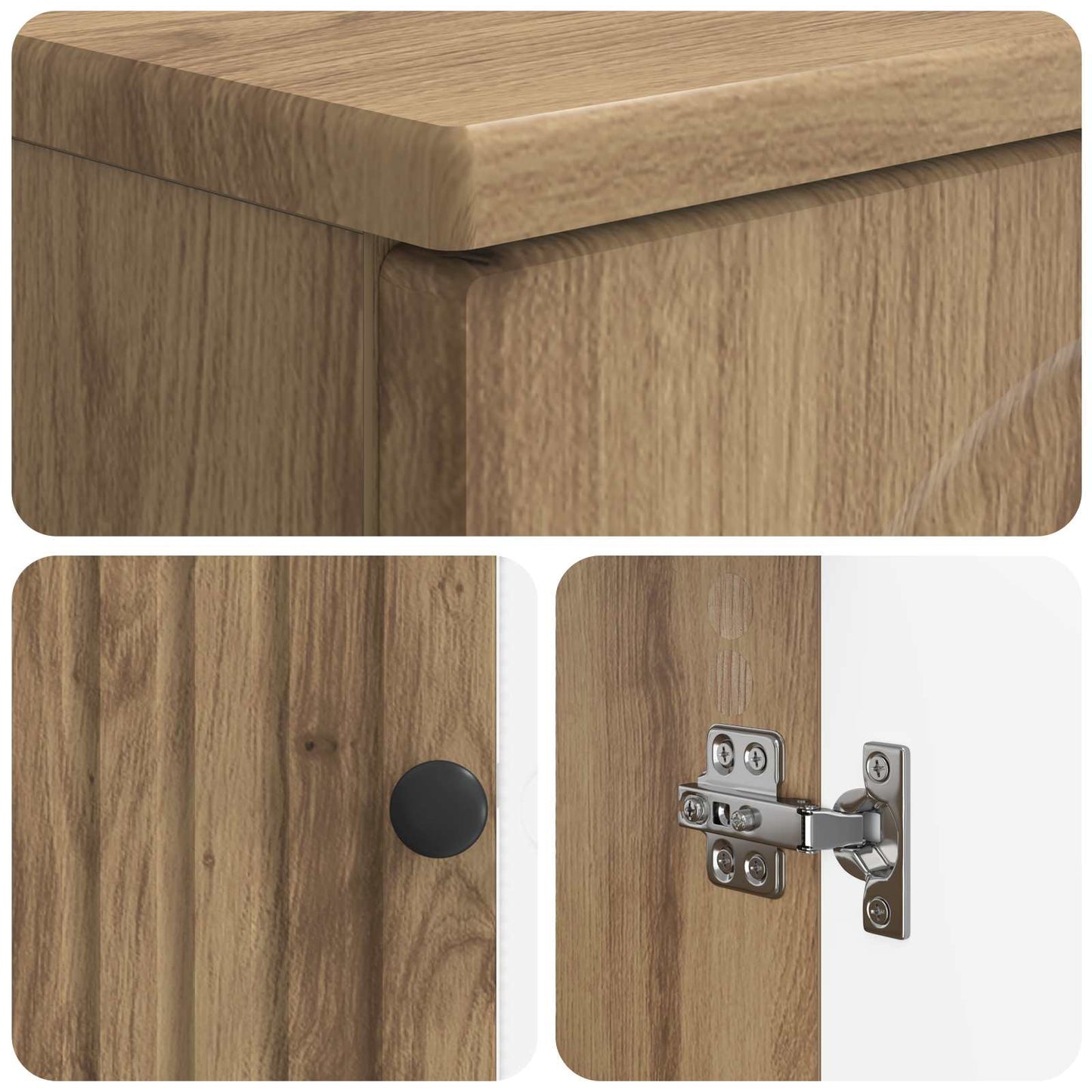 2 Piece Bathroom Cabinet Set ALKMAAR Artisan Oak