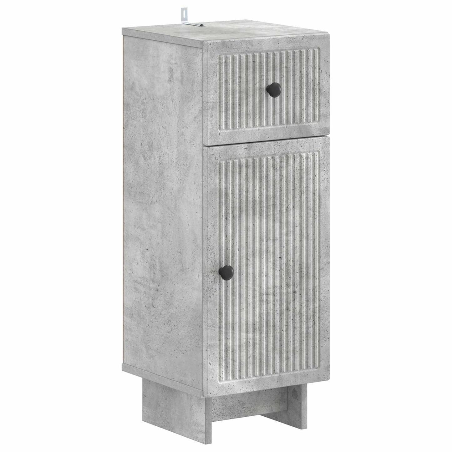 2 Piece Bathroom Cabinet Set EDE Concrete Grey Engineered Wood