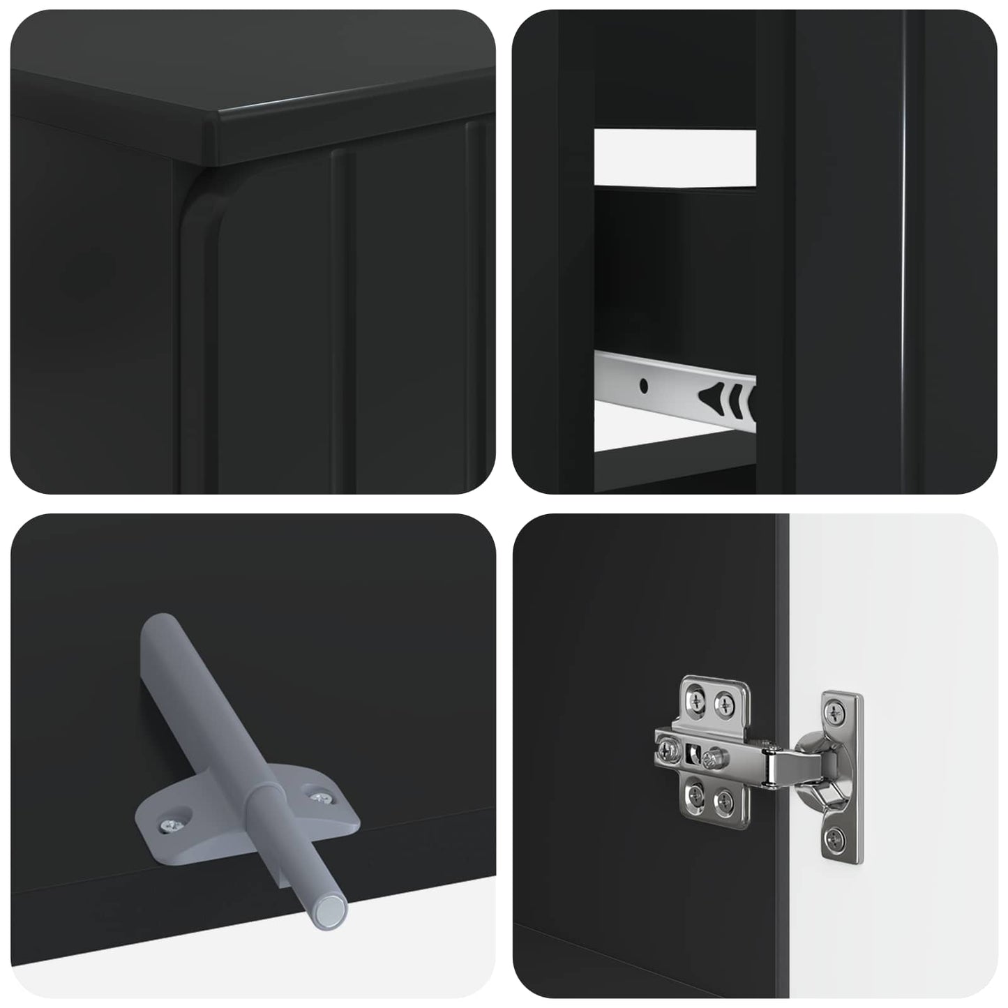 3 Piece Bathroom Cabinet Set ZWOLLE Engineered Wood