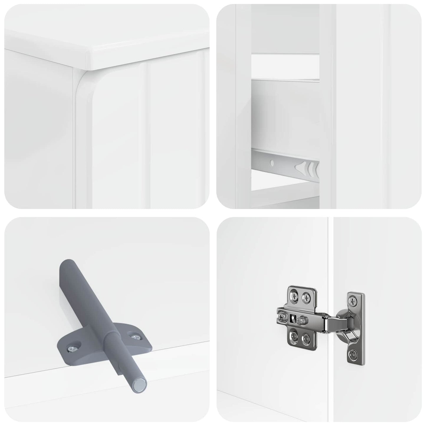 3 Piece Bathroom Cabinet Set ZWOLLE Engineered Wood