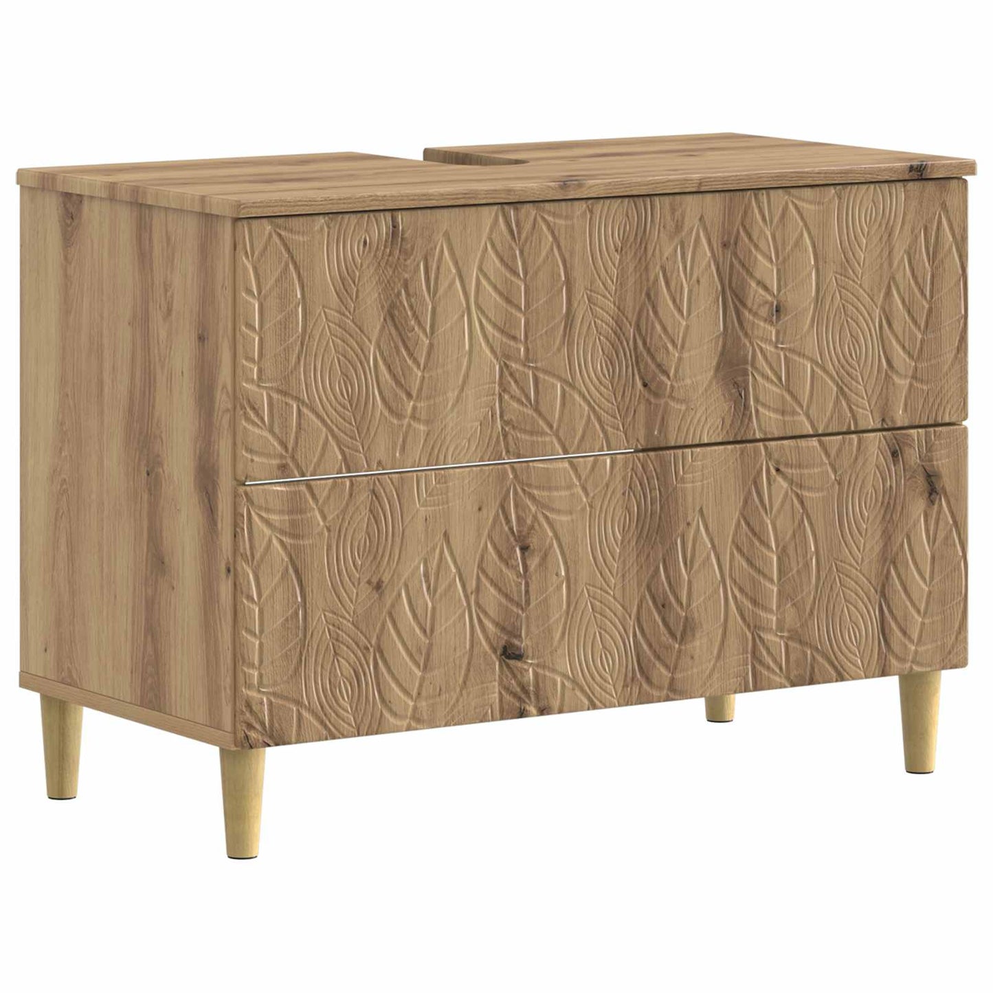 4 Piece Bathroom Cabinet Set DELFT Artisan Oak Engineered Wood