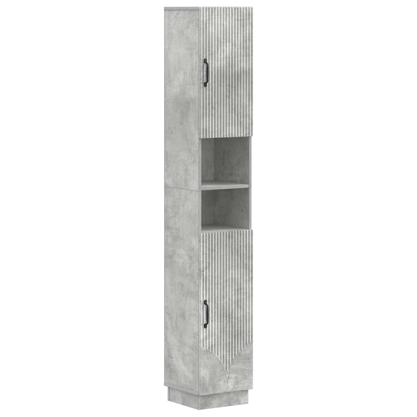 4 Piece Bathroom Cabinet Set HOORN Concrete Grey