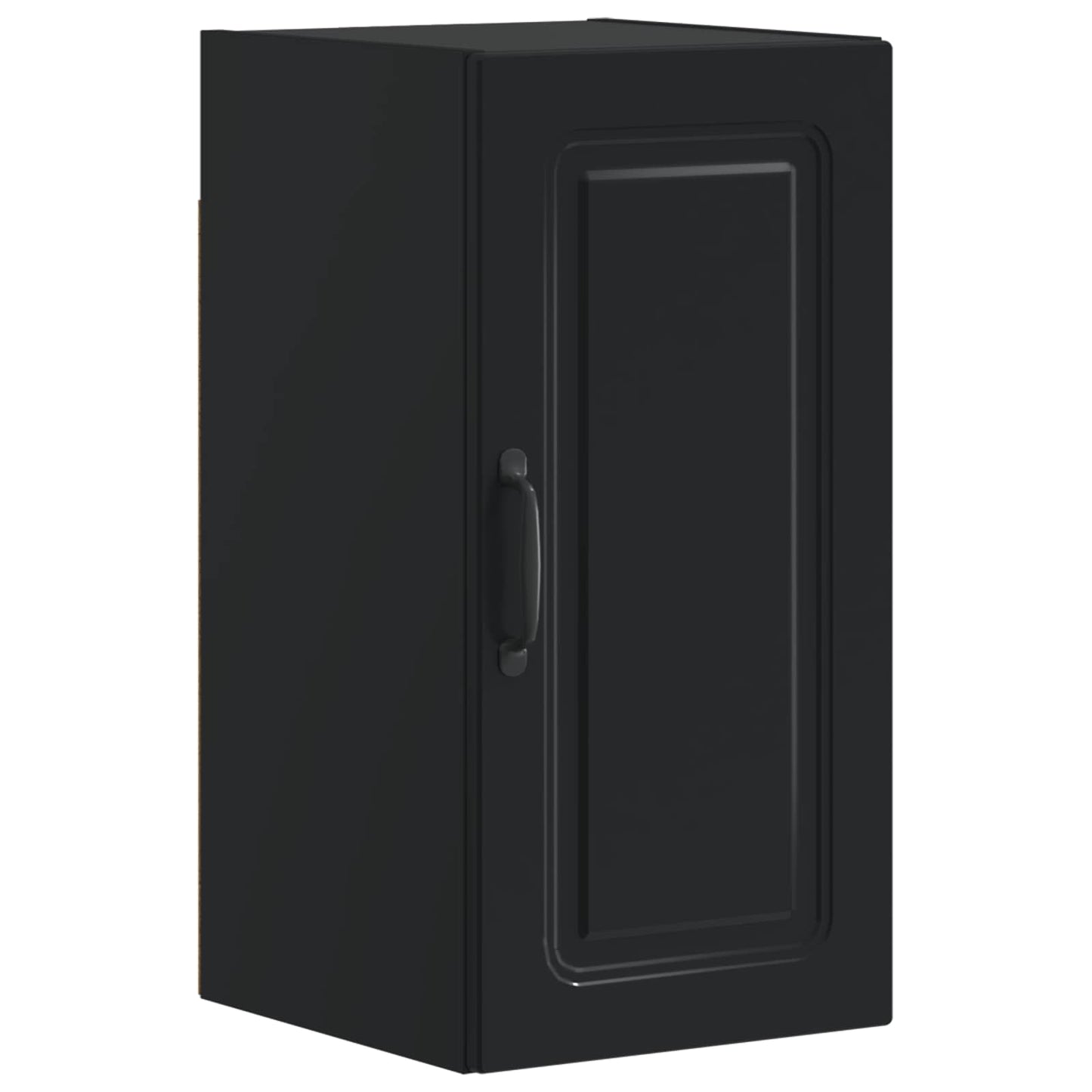 4 Piece Bathroom Cabinet Set UTRECHT Black Engineered Wood