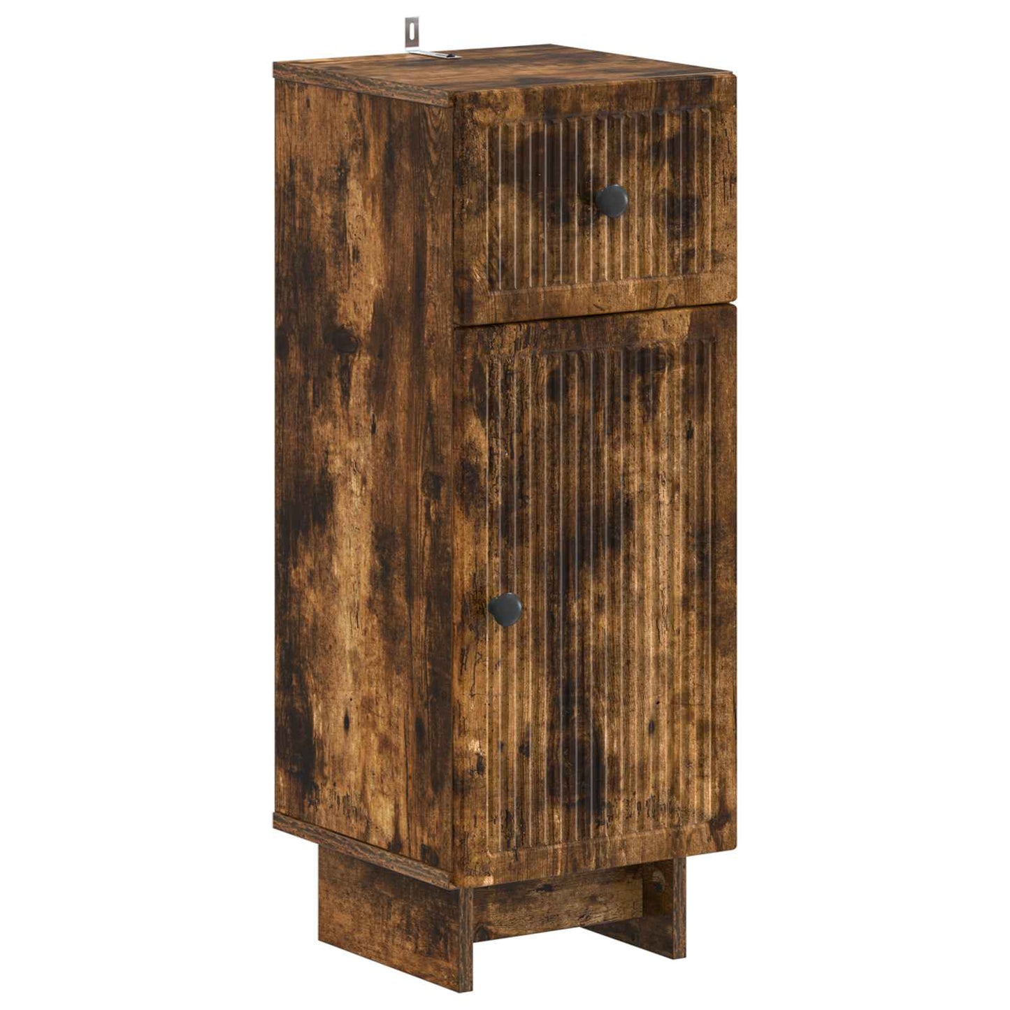 2 Piece Bathroom Cabinet Set EDE Smoked Oak Engineered Wood