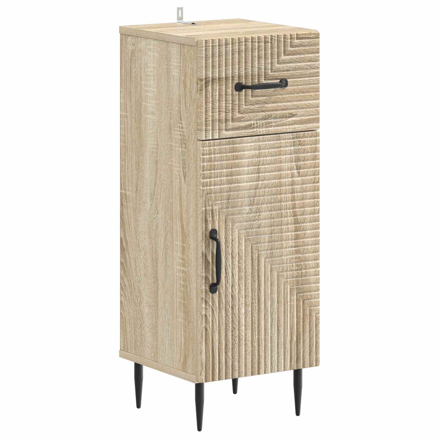 2 Piece Bathroom Cabinet Set HAARLEM Sonoma Oak Engineered Wood
